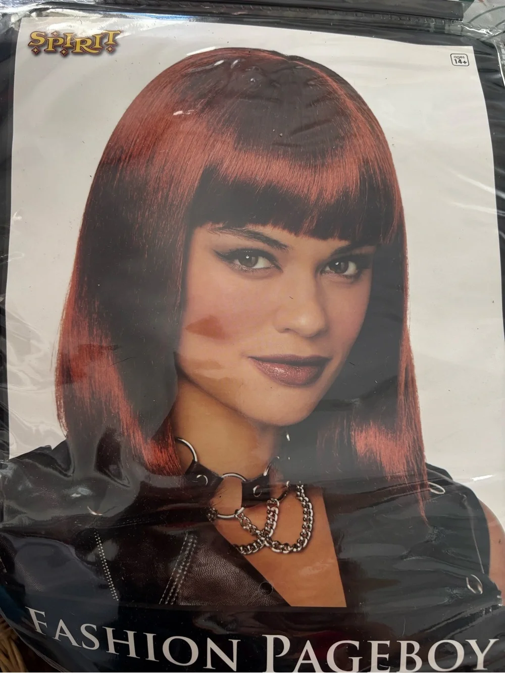 NEW Auburn Wig Long Bob Wig Halloween Adult Costume Accessory Adjustable Spirit